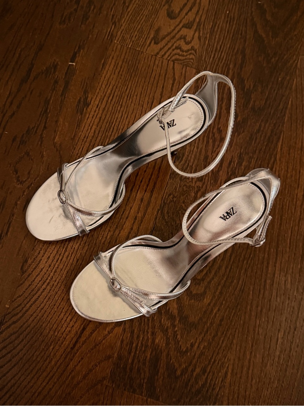 Silver Zara heels